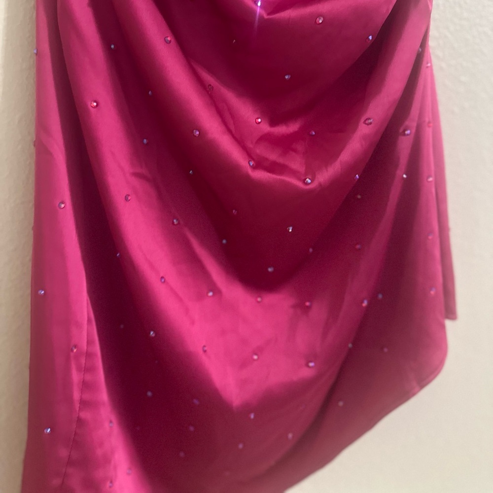 DO+BE Fuchsia Asymmetrical Mini Dress - Picture 5 of 13